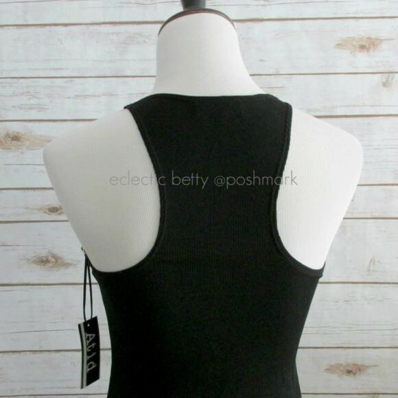 Black Bodycon Tank Dress - Picture 7 of 8